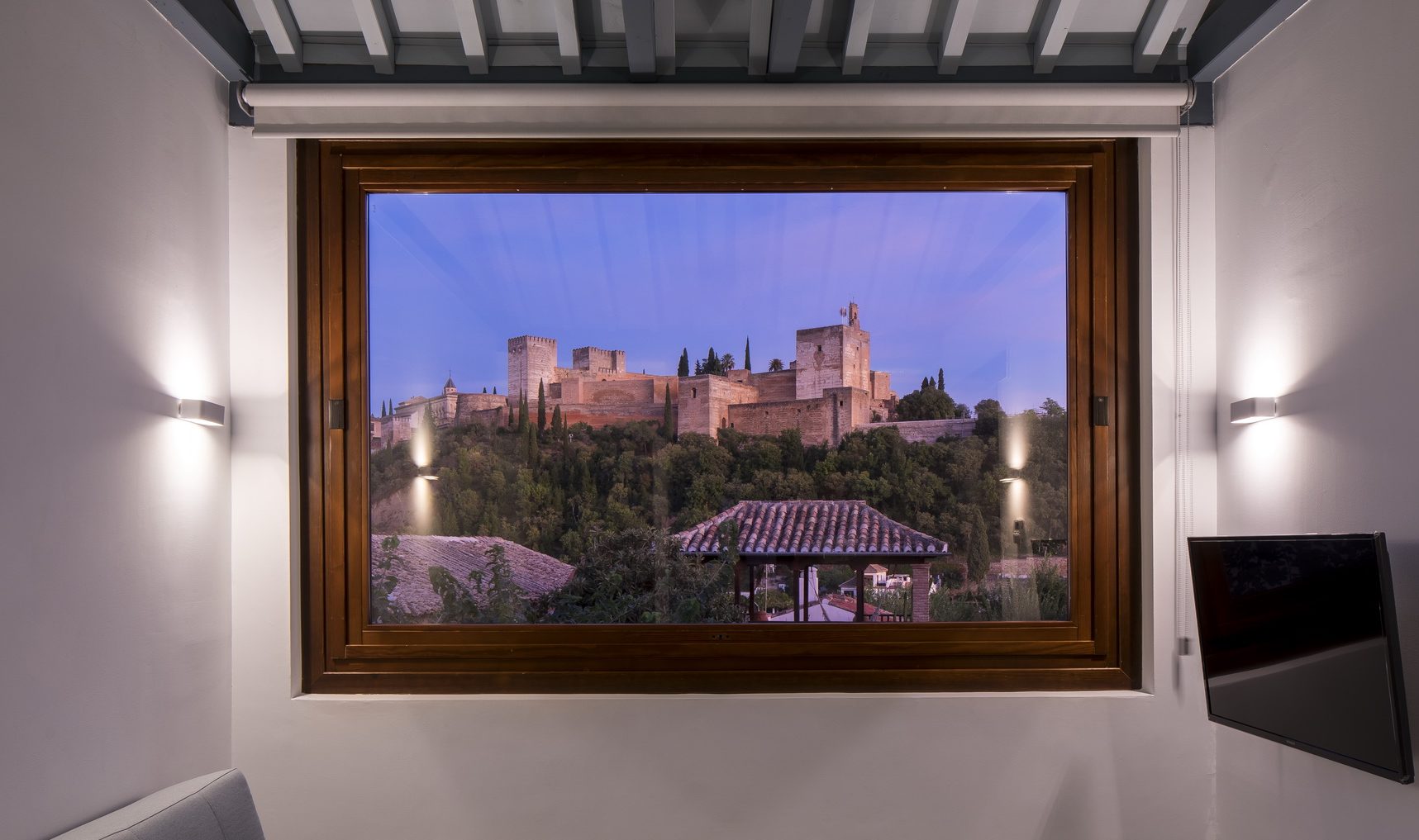 Vista a la Alhambra desde el salón